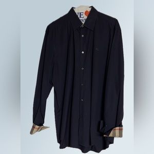 Men’s Burberry Navy Dress shirt size large